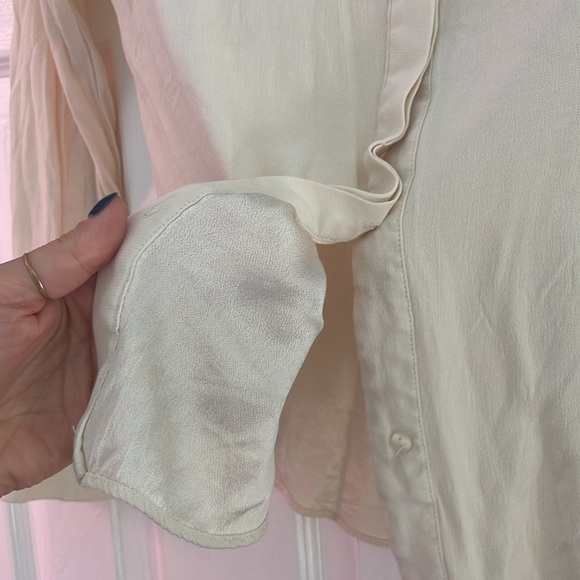 Mango size 4 cream button up y2k 90s - Picture 5 of 6